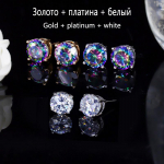 WWJ 3 paari klassikalise gradiendiga &uuml;mmarguse l&otilde;ikega kuubikujulised tsirkooniumoksiidist k&otilde;rvar&otilde;ngad naistele kvaliteetsed igap&auml;evased ehted valge