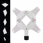 Metallist Gobose hoidiku geomeetrilise mustriga disain Studio Strobe Optical Snoot Conical Focalize jaoks h&otilde;be