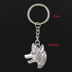 Moodne 30mm v&otilde;tmehoidja metallist v&otilde;tmehoidja v&otilde;tmehoidja ehted antiik h&otilde;bedase v&auml;rviga kaetud hundikoera hundikoer 35x30mm ripats h&otilde;be