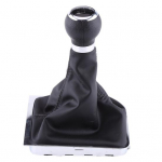 Professionaalne k&auml;igukangi nupu vahetus Usaldusv&auml;&auml;rne 6-k&auml;iguline must kunstnahast kattega k&auml;igukang VW-Passat B6 2005-2012 jaoks must