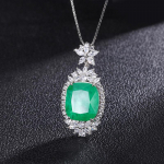 SACE GEMS klassikaline luksuslik retrostiilis tsirkoonist naiste ripats kaelakee moekingitus Box Chain