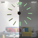 3D helendav seinakell peegelseinakleebised Loomingulised DIY kellad Eemaldatav kunstkleebis Kodukaunistus Elutuba Kuum kvartsn&otilde;el M