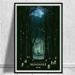 Jaapani animeprintsess Mononoke l&otilde;uendimaaling plakatid ja tr&uuml;kised Seinakunstipildid elutoa jaoks Cuadrose kodukaunistus Ilma raamita 30*40cm