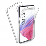 Telefoni&uuml;mbris Samsung Galaxy A53 5G 360-kraadise kahekordse l&auml;bipaistva l&ouml;&ouml;gikindel Samsung Galaxy A53 5G puhas