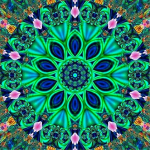 5D teemantmaaling Mandala lill DIY t&auml;is&uuml;mmargused kivid puur Ristpistes komplektid Teemanttikandid uusaasta kingitus Full Round 20x20CM