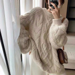 Naiste vabaaja sviiter, 2022, uus laiska komplektiga naiste kampsun, &uuml;mmargune krae, tuim, &otilde;huke INS Search O kaelaga kootud kampsuntopid One Size lilla