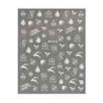 2Pcs Christmas Nail Stickers Ultra-Thin Enhance Atmosphere Easy to Apply Excellent Easy-Peel Xmas Themed Art Decal Decoration for Salon B