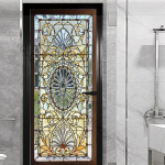 Akna v&auml;lisukse kleebis elutuppa Magamistoa DIY Isekleepuv tapeet Kodusisustus Ukseplakat Renoveerimine Lihtne kleepida 77x200cm(cut 2 pcs)