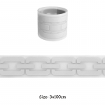 Lukumustriga helkurplaaster, triikraud riietel, h&otilde;bedane helkurteip 3x100 cm, parches Ropa isetegemise kuumpress, ohutult kinnitatud 3x100cm