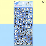 Penguin Panda Stereo mullikleebised P&auml;evikukleebis Dekoratsiooniks kirjatarvete kleebised