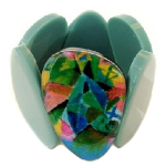 Les Tr&eacute;sors De Lily [R4294] - Seedriroheline 'Mistinguette' k&auml;sit&ouml;&ouml;na valmistatud k&auml;ev&otilde;ru - 50 mm roheline