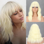 LISI HAIR L&uuml;hike Curl Parukas Keskmised Pikad Natural Wave Juuksed S&uuml;nteetilised tukkidega parukad naistele Hall parukas Cosplay peoparukas 30CM