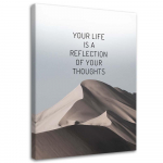 L&otilde;uendiprint M&auml;ed Inscription Your Life 40x60 sinine