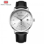 Parim luksuslik karbiga MiniFocus br&auml;ndi kell vabaaja meeste kellade kalender veekindel nahast meeste kvartskell