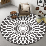 Vintage Mandala &uuml;mmargune vaip, geomeetriline lillepinna vaip elutoa k&ouml;&ouml;gi jaoks s&ouml;&ouml;gitoa sissep&auml;&auml;su &uuml;mmarguse ala vaip joogamatt 180*180cm
