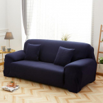 &Uuml;hev&auml;rvilised diivanikatted Elastsed diivanikatted elutoa nurgale L-kujuline toolikaitse diivanikate 1/2/3/4 istekohaga 1-Seat 90-140cm tumesinine