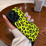 Leopard Print Green telefoni&uuml;mbris Iphone 13 Pro Max 14 Plus 11 12 P&otilde;rutuskindel kaitseraua tagakaas Iphone Xr Xs X 7 8 Plus 6s 6 jaoks iphone 6 6s