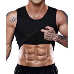 Meeste sauna&uuml;likond, higivest v&ouml;&ouml;st treener Body Shaper Compression s&auml;rk, treeningu s&auml;rgid, Tummy Control salendavad vormimisriided Fitness-aluss&auml;rgid M must