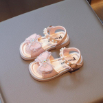 T&uuml;drukud Kingad Lapsed Printsess Sandaalid V&auml;ike t&uuml;druk Suur Laps Pehme p&otilde;hjaga v&auml;lismaise stiiliga kristall 26 roosa