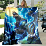 Monster Hunter m&auml;ngu viskamine tekk p&auml;evatekk voodi ruuduline vaip voodikatted diivan tekk pleed tekk termilised laste tekid 130x150cm