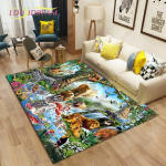 Loomamaailm Elutoa vaibad Magamistoa Suur vaip Lapsed M&auml;nguala Vaibad Lastetuba M&auml;ng P&otilde;randamatid 160cm x 230cm