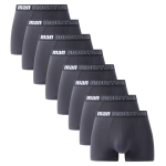 8 t&uuml;kki Meeste Aluspesu Bokserid L&uuml;hikesed p&uuml;ksid Alusp&uuml;ksid Poiste Alusp&uuml;ksid Alusp&uuml;ksid Suured p&uuml;ksid Suur Suurus ML XL 2XL 3XL 4XL 5XL 6XL 7XL L tumehall v&auml;rv