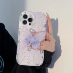 Originaalse disainiga maalimine Kokkupandav tugijala pehme telefoni&uuml;mbris iPhone 11 12 13 14 Pro Max 14 Plus 14 Pro 13 Pro 12 Pro kukkumisvastane l&auml;bipaistev kate iPhone 14 Pro Max lilla