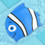 Multikas armas kalahai kujuga silikoonist ujumism&uuml;ts lastele, k&otilde;rvade kaitsmine, ujumism&uuml;ts poistele, t&uuml;drukud, basseinitarvikud 19.5*21cm