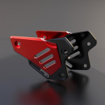 Kawasaki Z900 Z 900 2023 2022 2018 2017 mootorratta vasakpoolsed parempoolsed plaadid tiivakatte tagumised pedaali kannakaitsed punane