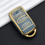 2 3 nupuga TPU autov&otilde;tme &uuml;mbris Mitsubishi 2001-2006 MONTERO SPORT puldiga v&otilde;tmekaitse 2 Buttons Black