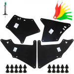 5 tk sisemised porilauad Toyota Land Cruiser Prado 03-20 porilappide pritsmekaitsete kilbi tihend koos rehvimustri s&uuml;gavuse m&otilde;&otilde;turiga 6pcs Fender Liners