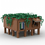 410 tk Loomingulised Ideed Metsa Puidust Maja MOC Mini Tegevus Mini Figuurid Klots Tellis Mudel Ehituskomplektid Laste &Otilde;ppem&auml;nguasjad