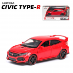 1:32 Scale 2017 Honda Civic Type-R Diecast mudelauto m&auml;nguasi, avatud uste valguse ja heliga lastele, poistele, t&uuml;drukutele, t&auml;iskasvanutele, meestele 1/32-15x6.5x5cm