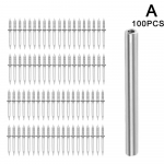 100/200 tk Kahepealine &otilde;mblusteta paigaldusnael koos varrukaga s&uuml;siniknaeltega teraskeermega Hardwar N6D6 silver-100pcs