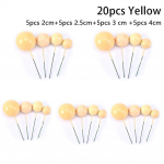 20tk Cake Toppers S&uuml;nnip&auml;evakoogikaunistus Cupcake kollane