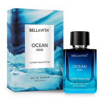 Bella Vita Luxury OCEAN Aquatic Aquatic Eau De De Parfum meestele mere, orhidee ja muskusega | Kauakestev v&auml;rske tsitruselise ja puiduse EDP l&otilde;hnaga parf&uuml;&uuml;m, 100 ml 100ML