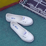 Suvised Shallow Mouth Canvas Kingad Suured naiste kingad Vabaajajalatsite korea versioon Laiskjalatsid Lameda p&otilde;hjaga A Stirrup Naiste &uuml;ksikud kingad 39
