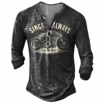 Vintage imitatsiooniga puuvillane Hard Rock T-s&auml;rk 3D jalgratturi pikkade varrukatega t-s&auml;rk Suurem&otilde;&otilde;tmeline mootorratta topid T-s&auml;rk Meeste punkar t&auml;navar&otilde;ivad XL
