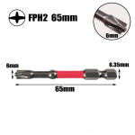 6 mm peaga kruvikeeraja, roostevastane rist FPH2 magnet 65mm