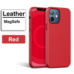 Luksuslik nahast &uuml;mbris Apple iPhone 14 15 Pro Max 13 12 13pro IPhone14 Magsafe &uuml;mbrise magnetiline laadimiskaitse kate iPhone 15 punane