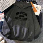 Hawkins Hoodie Meeste Naiste Moemantel poistele Pusad Lapsed Hip Hop Hoodie Meeste Naiste Kampsunid &Uuml;li&otilde;pilaste dressid Meeste Riided S&uuml;gis XL