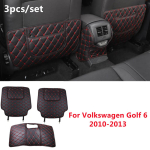 PU-nahast auto tagaistme l&ouml;&ouml;givastane padi tagaistmete kate k&auml;etugede m&auml;&auml;rdumise vastane kaitsematt Volkswagen Golf 6 jaoks 10-13 Coffee black