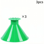 3tk Autoakna esiklaas Magic j&auml;&auml;kraapimise &otilde;lilehter lumelabidas j&auml;&auml;eemaldusvahend kraapimiseks talvised autotarvikud 3pcs punane