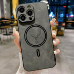 Iphone 16 15 Plus 14 13 12 Pro 11 jaoks Samsung S25 S24 FE S23 Matt Nahast Kate Magsafe Juhtmevaba Laadimise jaoks Luksuslik Vanaaegne Telefoni&uuml;mbris iPhone 14 Pro Max