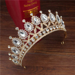 Crystal Queen King Tiaras ja kroonid Pruudi diadeem pruudile Naiste peakatted juuksekaunistused Pulmapea ehted Aksessuaarid