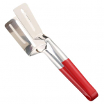 Roostevabast terasest toiduklamber, l&otilde;hikuga p&otilde;lemisvastane libisemisvastane kummist k&auml;epide Multifunktsionaalne praad liha kala praadimine grill serveerimisklamber S