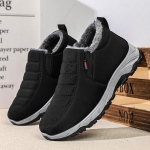 Talvised meeste pehmed soojad jalan&otilde;ud Vabaaja puuvillased kingad Mugavad ja lamedad puuvillased saapad Meeste jalan&otilde;ud igap&auml;evaseks vaba aja k&auml;imiseks 44 must