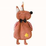 K&auml;ter&auml;tik korallifliisist k&auml;ter&auml;tik Cartoon Lion Fox Dog Design Pehme imav puhastuslapp koduks Fox