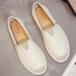 Canvas Meeste kingad Lamedad linased Meeste vabaajajalatsid Slip On Loafers Hiina espadrill 39 beež