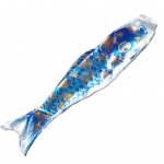 Karpkala lipp Realistlik dekoratiivne v&auml;rviline jaapani stiilis rippuv karpkala tuulesokk aiakaunistus 60cm sinine